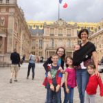 Baby in K'tan baby wrap at Palace of Versailles