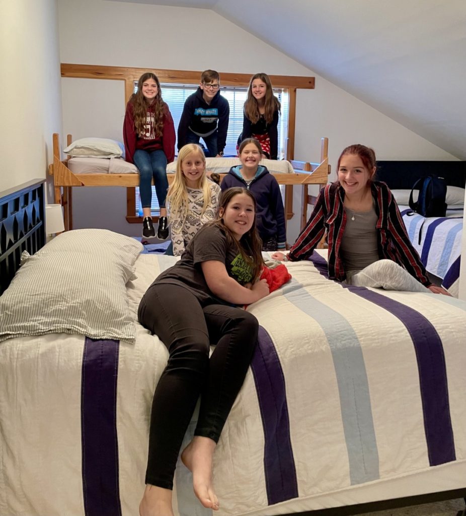 Kids enjoying a bunk room at Book Texoma